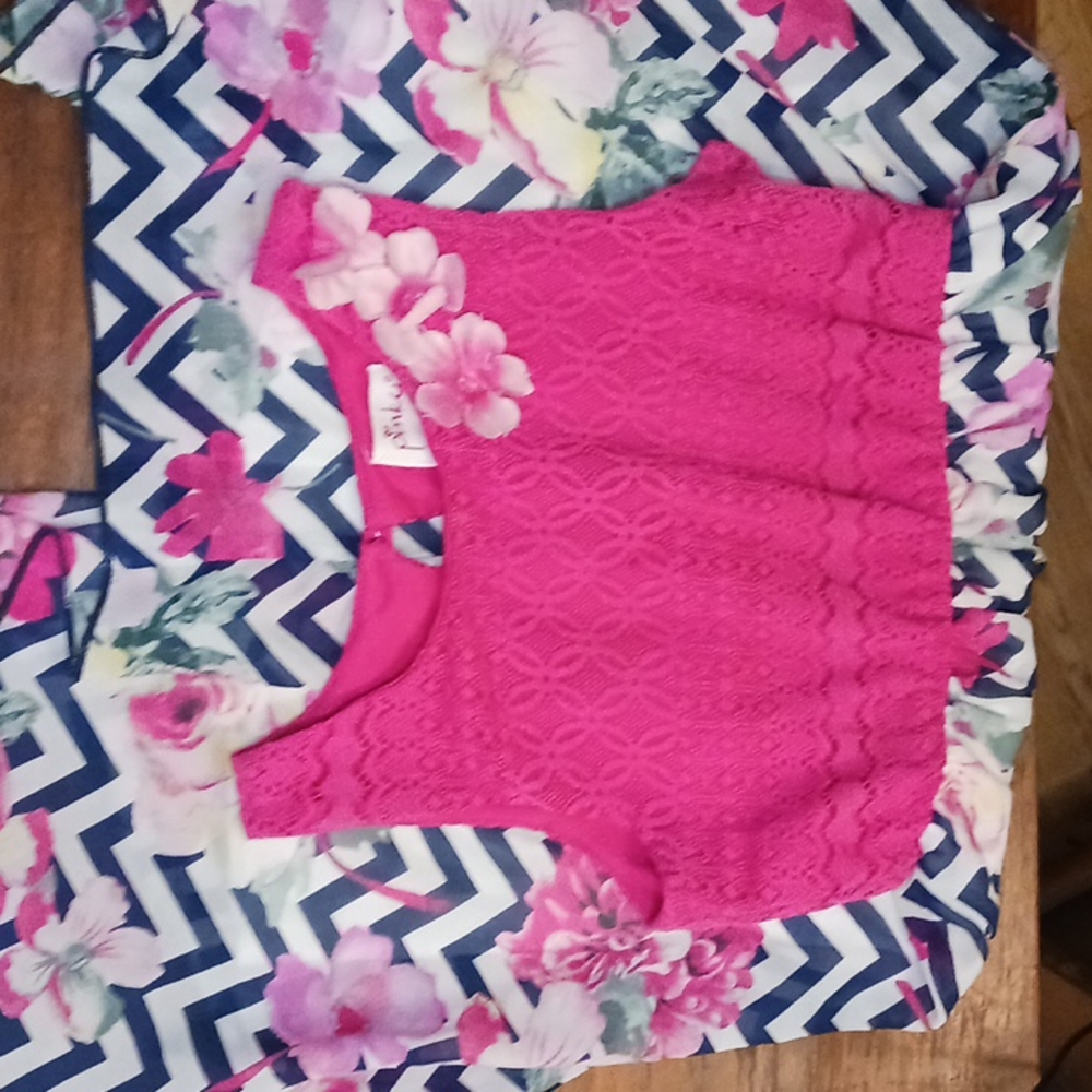 EUC Girl's Pink/Blue Dress